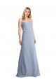 Feminine Scoop Neckline Long Crepe Slip Prom Dress  for Sale