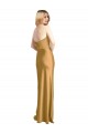 Sleek Strapless Long A-Line Stretch Satin Prom Dress for Sale