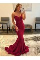 Sweetheart Sleeveless Long Sweep Train Velvet Sequin Prom Dress for Sale
