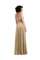 Square Neck Velvet Maxi Prom Dress with Front Slit & Pockets for Sale