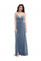Velvet Wrap Maxi Prom Dress with Pockets for Sale