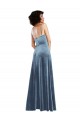 Sleek Cowl Neck Velvet Maxi Prom Dress with Pockets for Sale