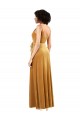 Romantic Velvet Floor Length Prom Dress with Wrap Detail for Sale