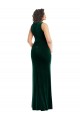 Square Neck Long Velvet Maxi Prom Dress for Sale