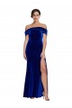 Full Length Long Velvet Prom Dress with Side Split for Sale