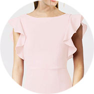 Ruffle Sleeves Prom Dresses for Sale